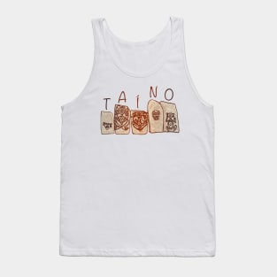 Puerto Rico Taino Rock Symbols Tank Top